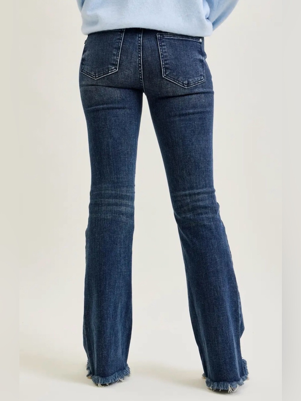 NWT Judy Blue Flare and Destroy Medium Rise Fray Hem - Picture 2 of 5